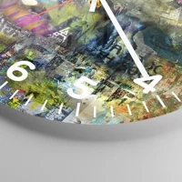 Clock face with numbers