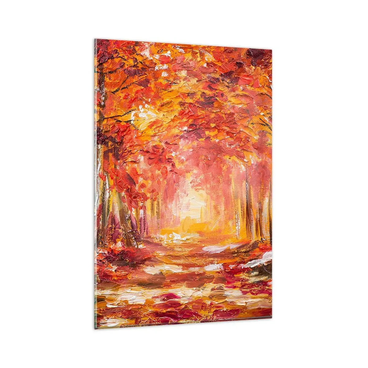 Glass picture - Copper Forest - 80x120 cm