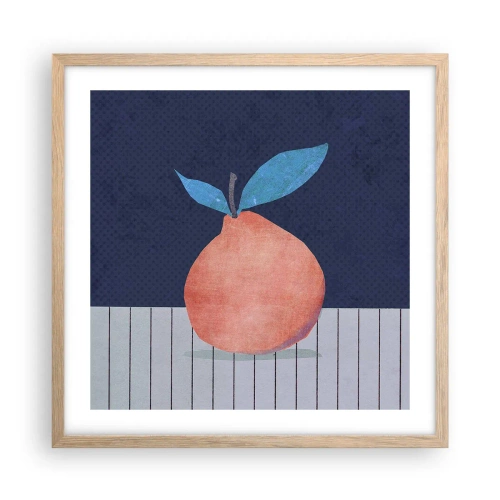 Poster in light oak frame - Convexity and Plane - 50x50 cm