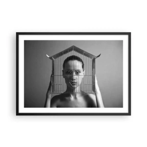Poster in black frame - A Bit Surrealistic Portrat - 70x50 cm