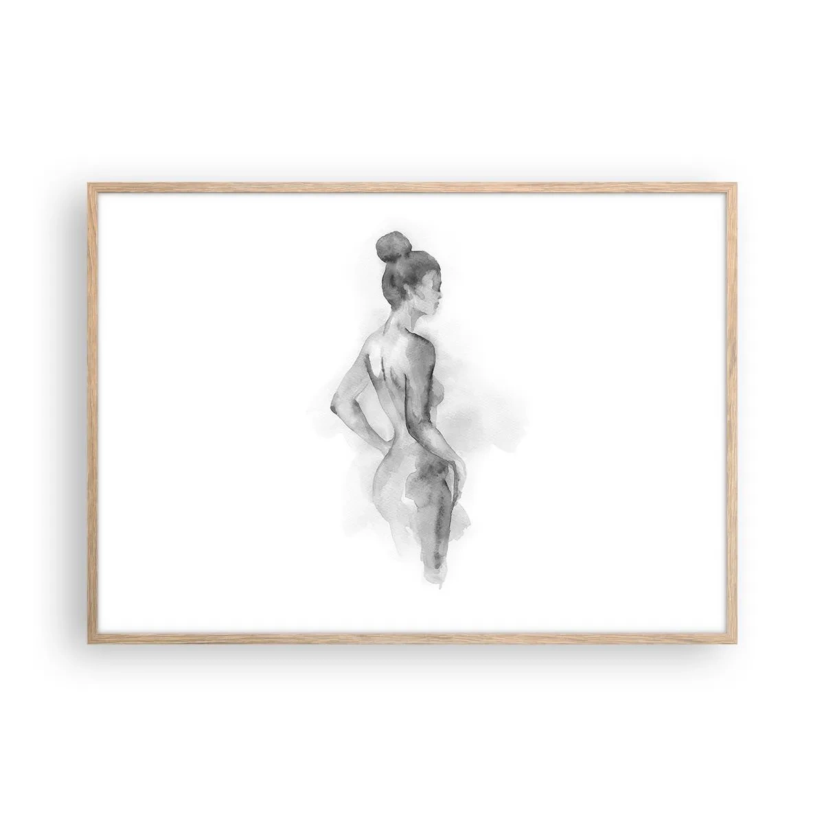Poster in light oak frame - Pretty As a Picture - 100x70 cm