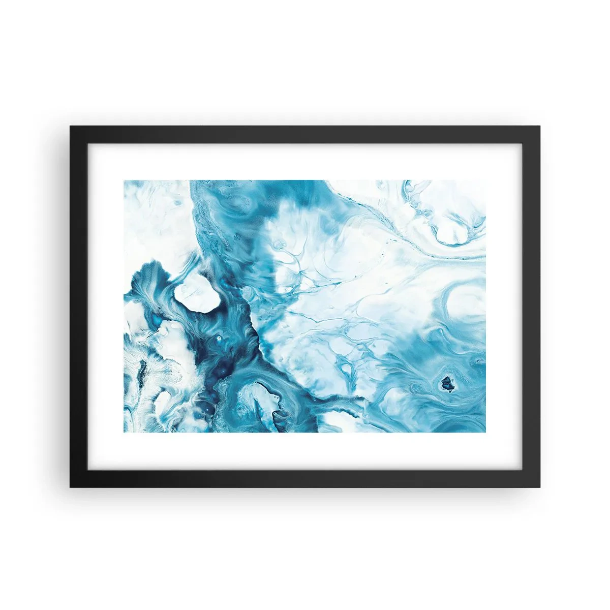 Poster in black frame - Concert of Blue - 40x30 cm
