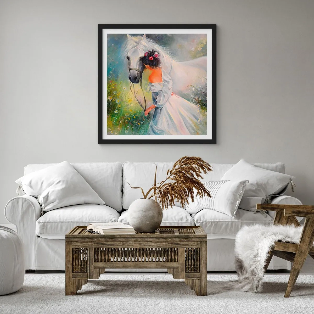 Poster in black frame - Like from a Beautiful Dream - 40x40 cm