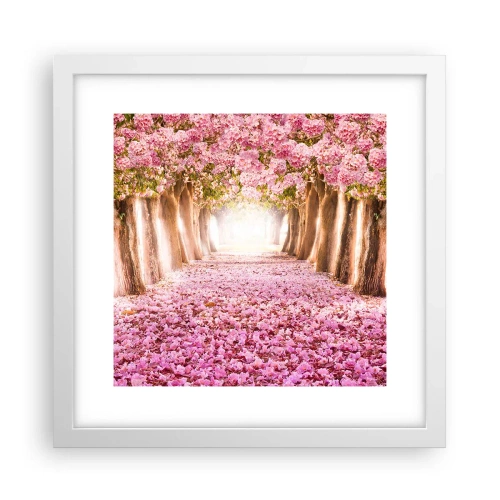 Poster in white frmae - Way to Heaven - 30x30 cm