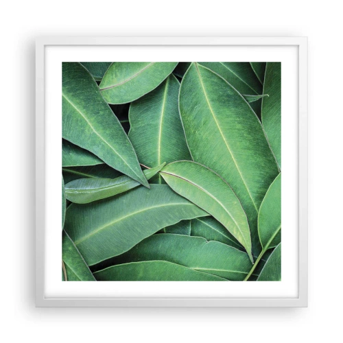Poster in white frmae - Juicy and Fresh - 50x50 cm