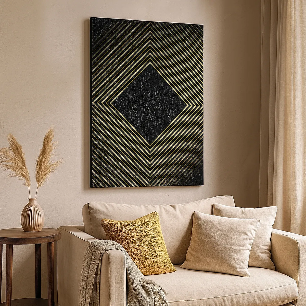 Canvas picture - Geometry Glamour Style - 50x70 cm