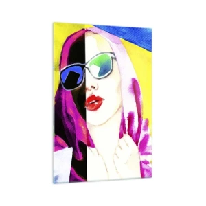 Glass picture - I Am not White I Am not Black - 70x100 cm