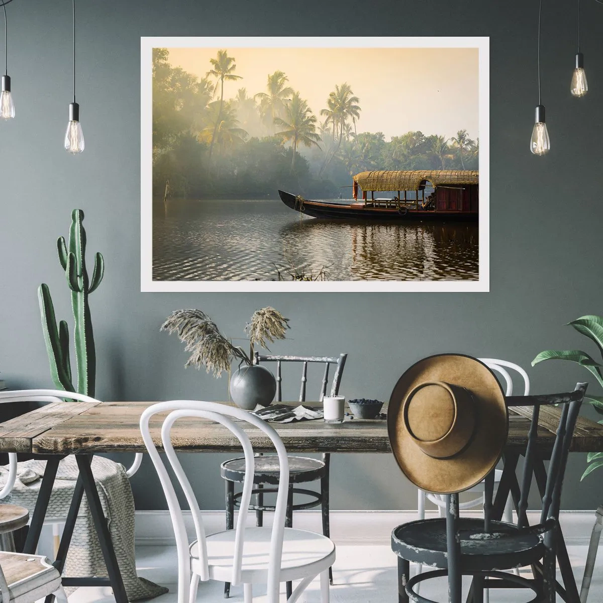 Poster - House on the River - 100x70 cm