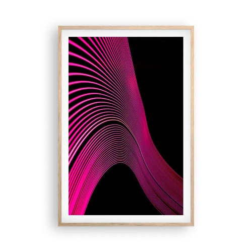 Poster in light oak frame - Alley of Light - 61x91 cm