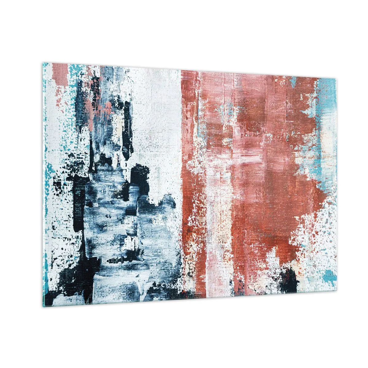 Glass picture - Abstract Fifty Fifty - 100x70 cm