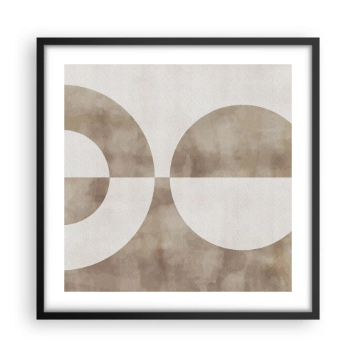 Poster in black frame - Similarities and Differences - 50x50 cm