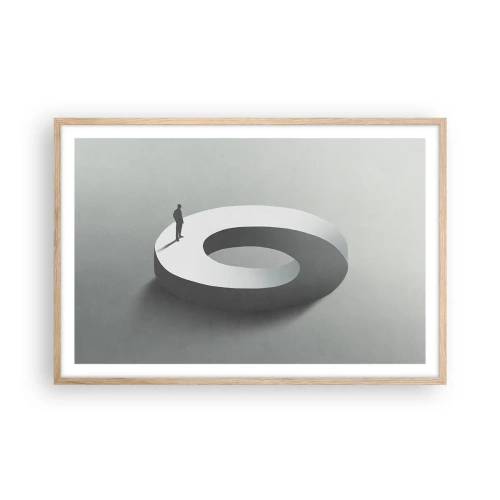 Poster in light oak frame - Puzzle It out - 91x61 cm