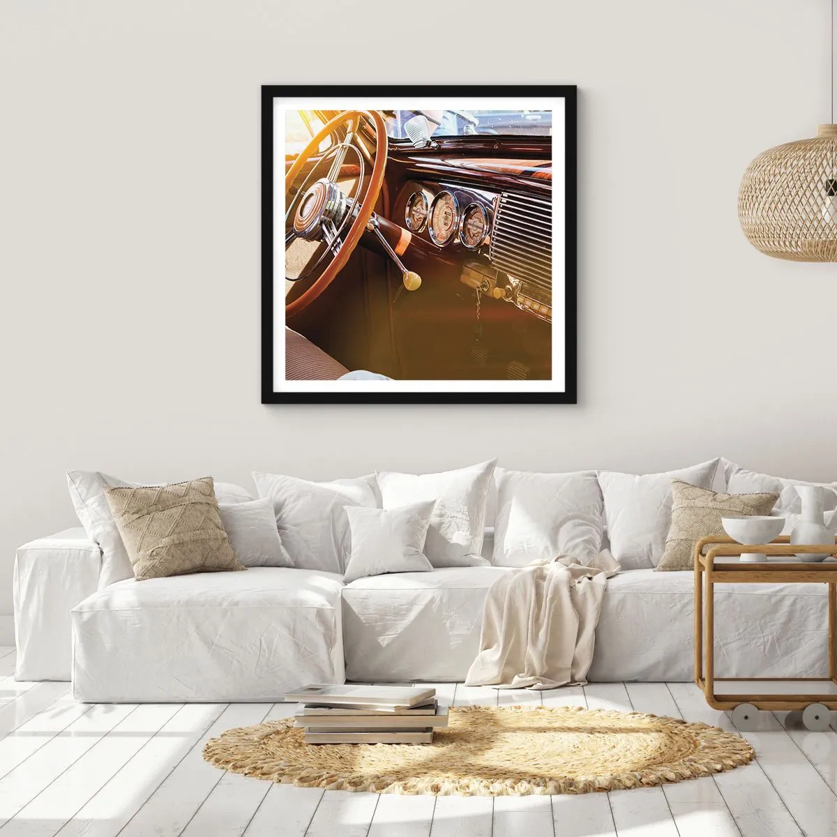 Poster in black frame - Breath of Luxury form the Past - 40x40 cm