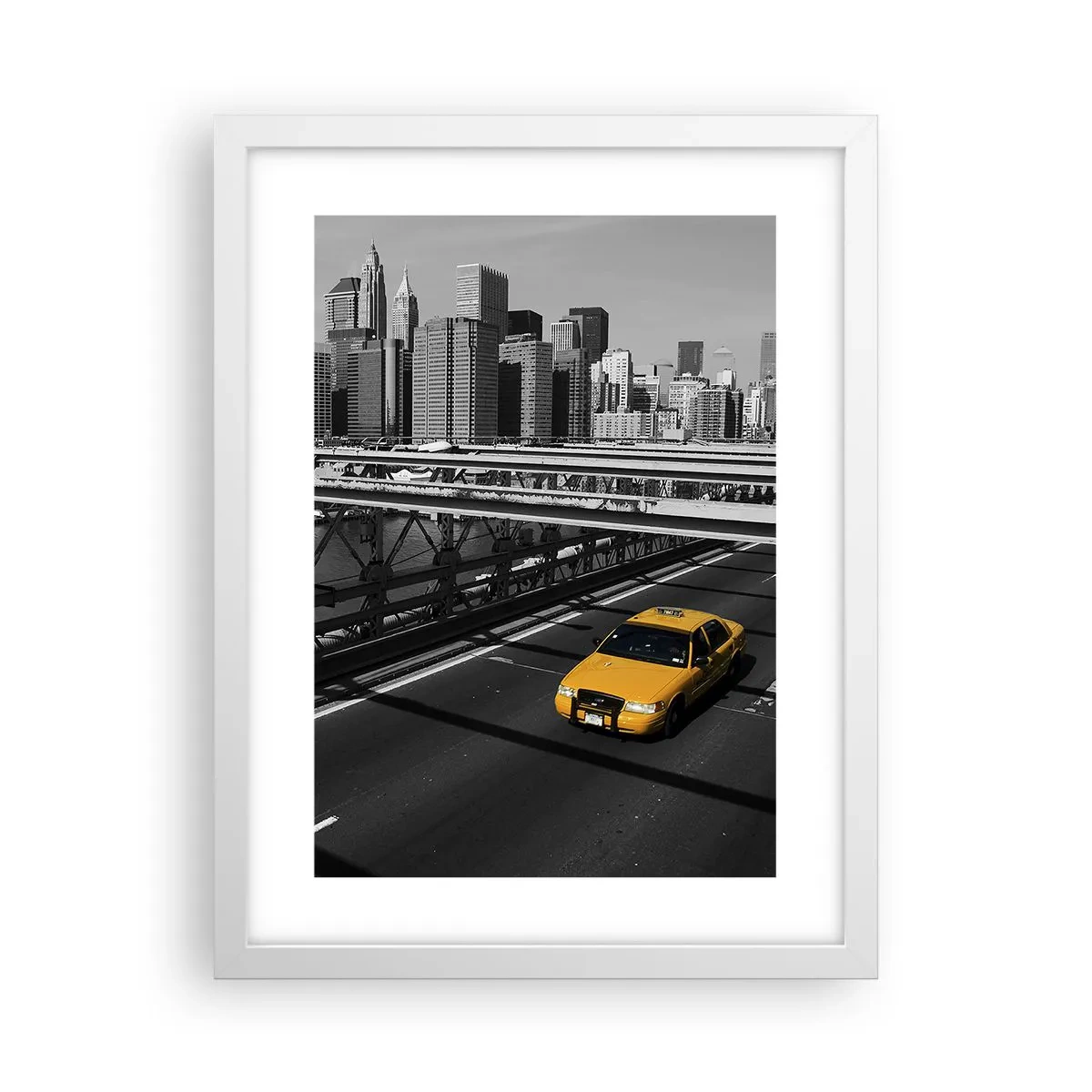 Poster in white frmae - Colour of a Big City - 30x40 cm