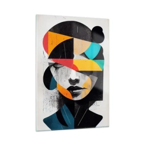 Glass picture - Multicolour Portrait of the Interior - 50x70 cm