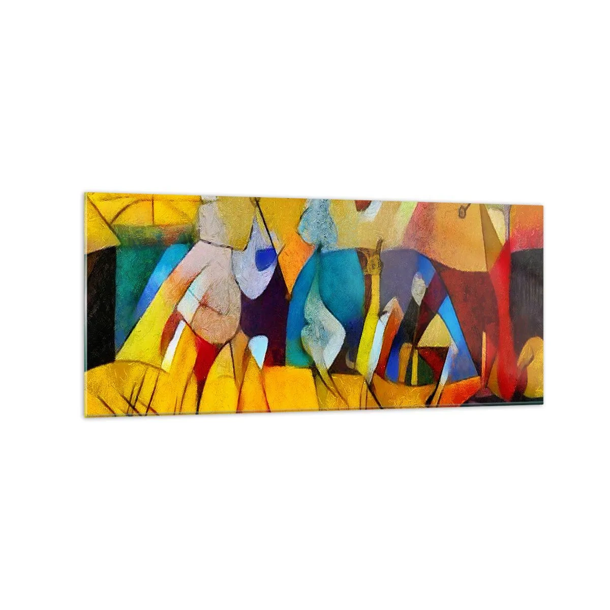 Glass picture - Sun -Life - Happiness - 120x50 cm
