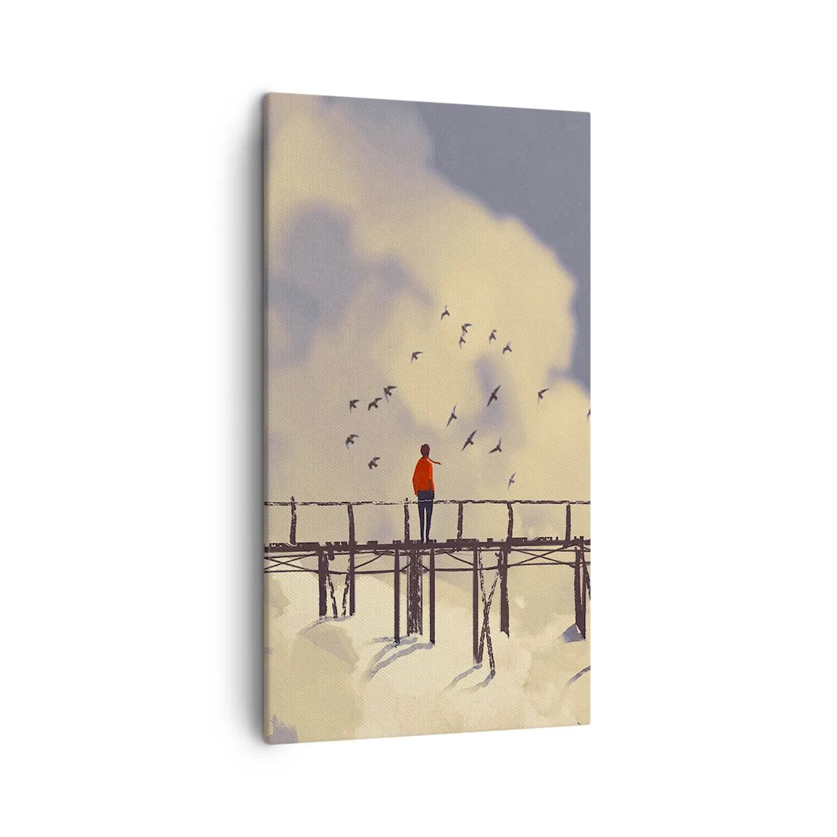 Canvas picture - Blue Longing - 45x80 cm