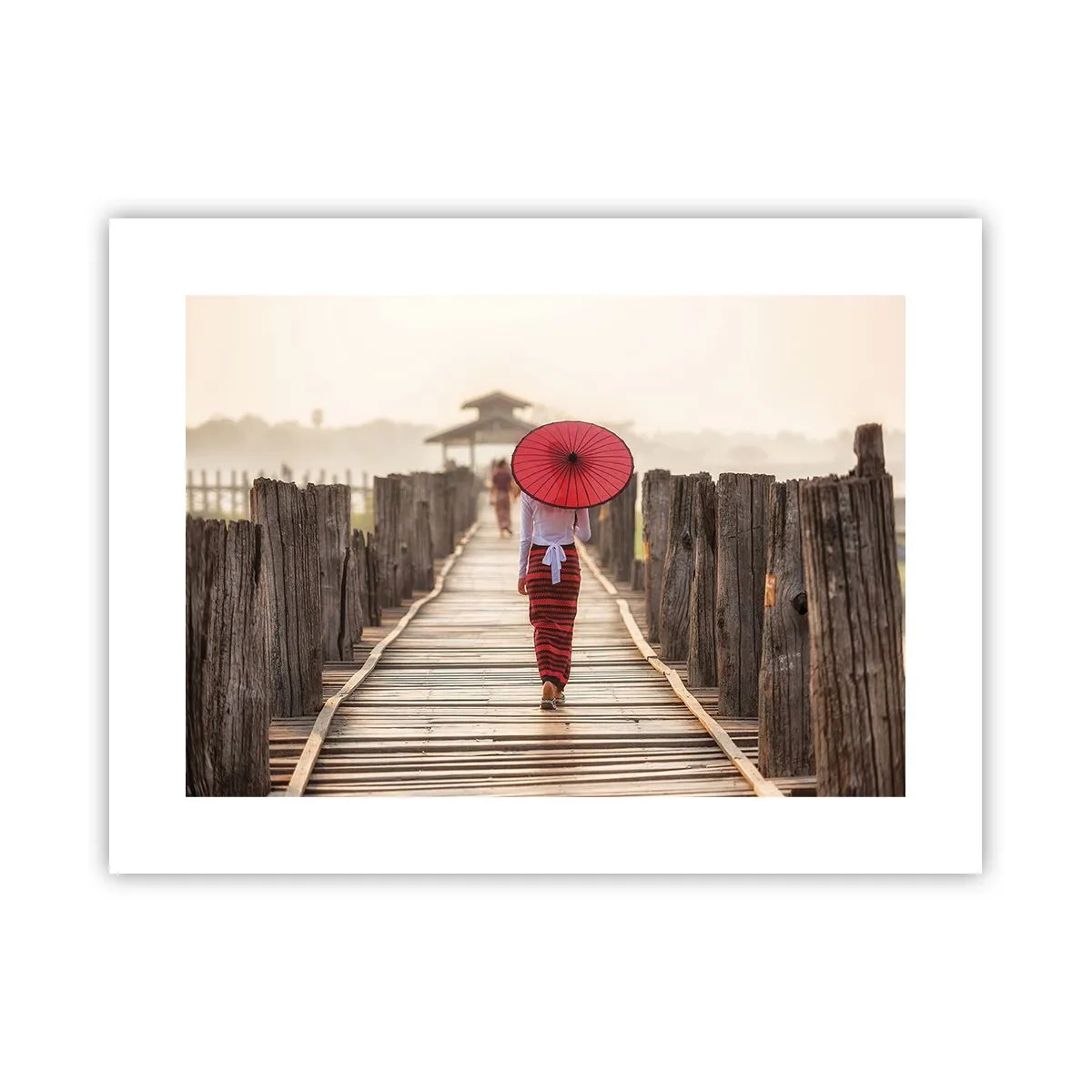Poster - On an Old Bridge - 40x30 cm