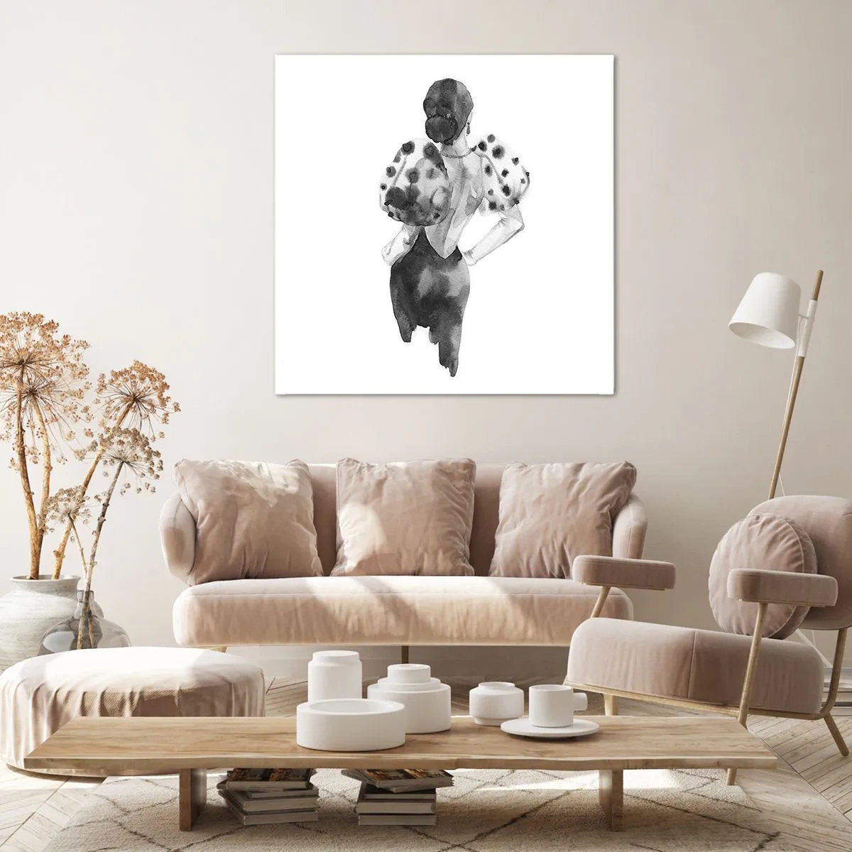 Canvas picture - She Passed by - 60x60 cm