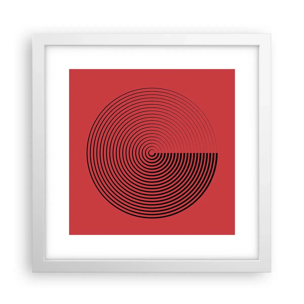 Poster in white frmae - Circular Movement - 30x30 cm