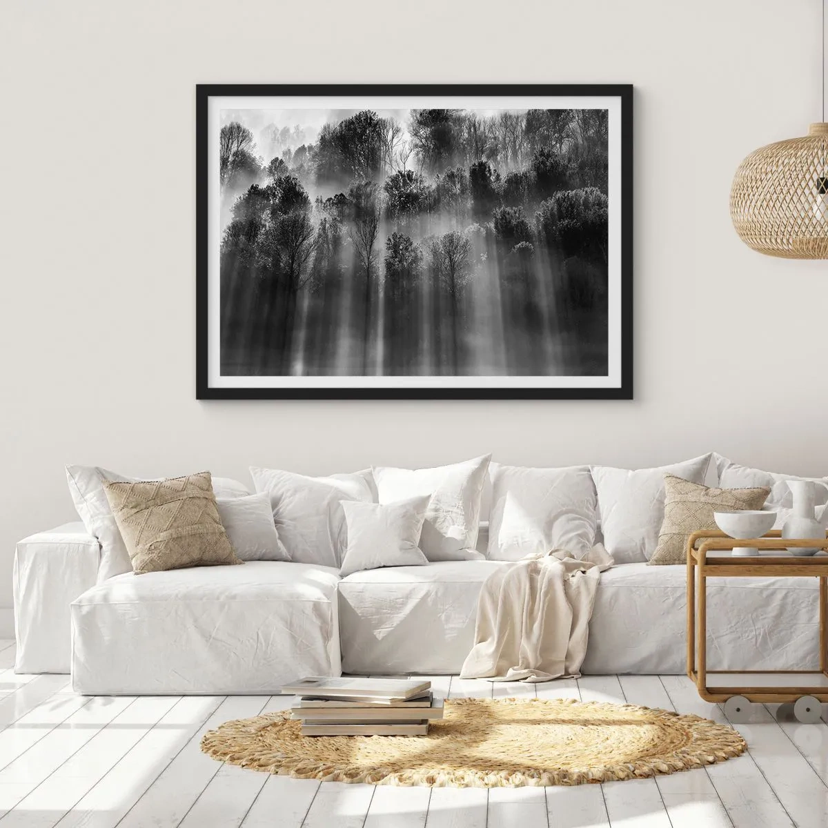 Poster in black frame - In the Streams of Light - 40x30 cm