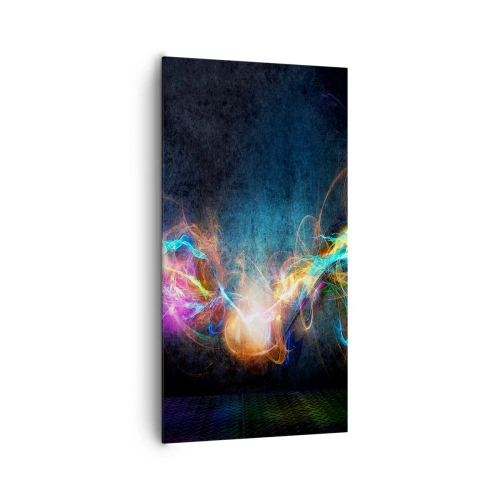 Canvas picture - Joyfully against Darkness - 65x120 cm