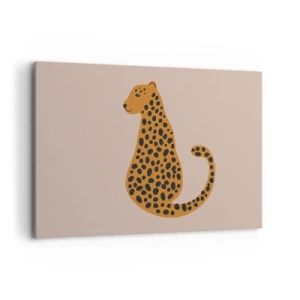 Canvas picture - Leopard Print Is Fashionable - 120x80 cm