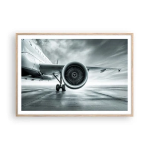 Poster in light oak frame - There Is Power! - 100x70 cm