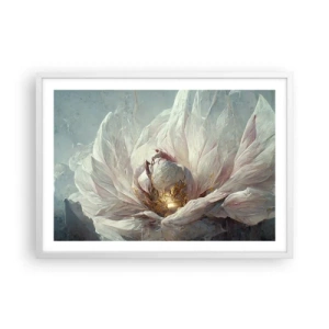Poster in white frmae - It Blooms Once Every Hunderd Years - 70x50 cm