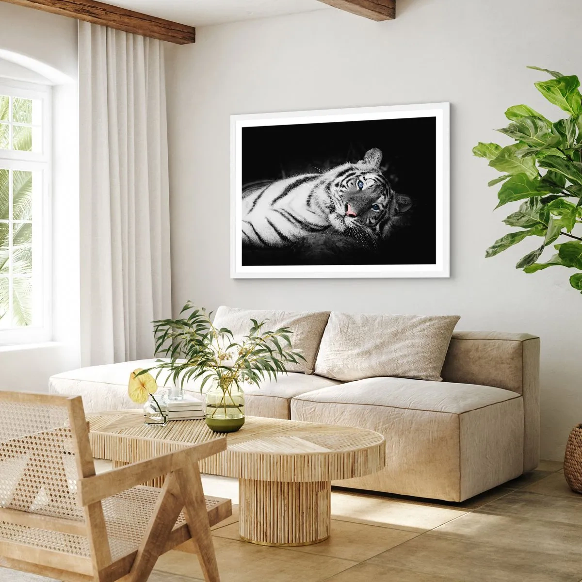 Poster in white frmae - Wilderness and Calm - 50x40 cm