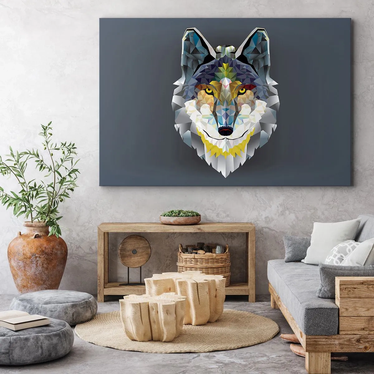 Canvas picture - Speaking of the Wolf - 100x70 cm