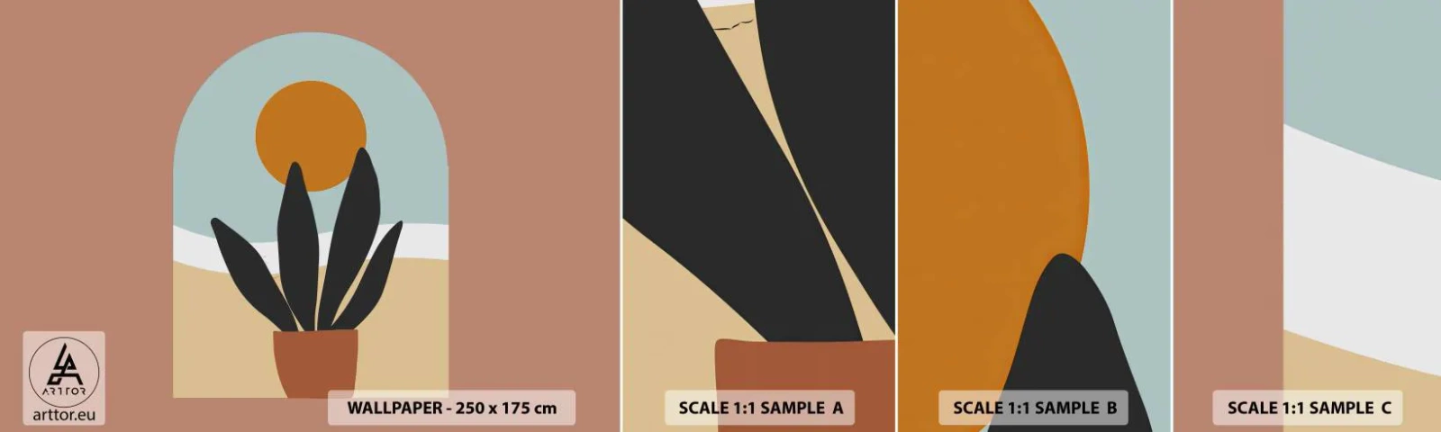 Photo Wallpaper Sample Self-Adhesive Deluxe Sticker - Small Joys - Flower, Window, Piece - 100x30 cm