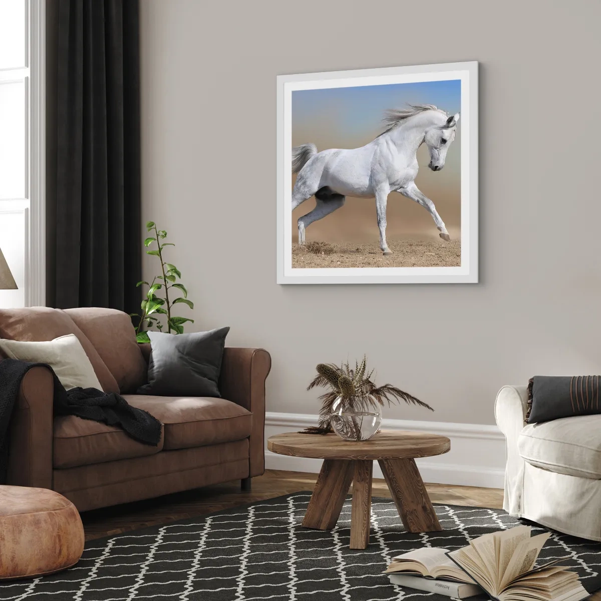 Poster in white frmae - The Most Beautiful Arabic Tale - 50x50 cm