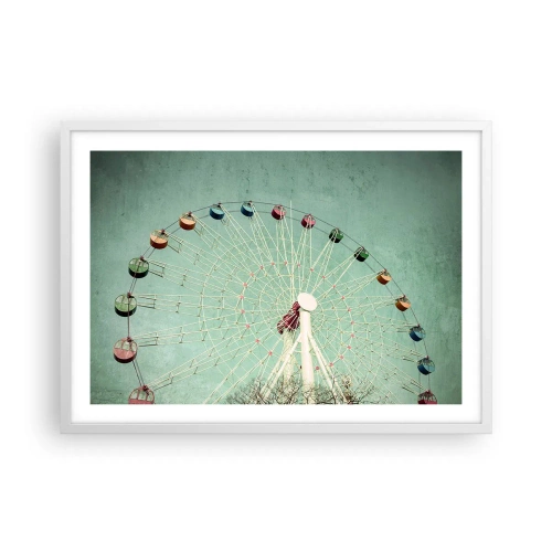 Poster in white frmae - Come Have Fun - 70x50 cm