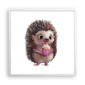 Poster in white frmae - Everyday is Holiday - 60x60 cm