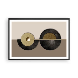 Poster in black frame - Variations on Wheel - 91x61 cm