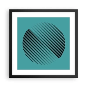 Poster in black frame - Circle - Geometrical Variation - 40x40 cm