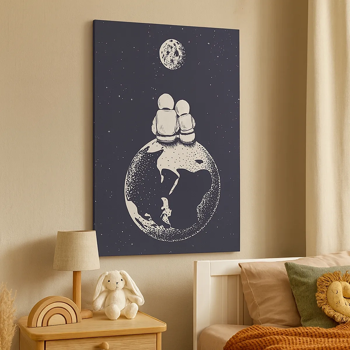Canvas picture - Cosmic Love Story - 50x70 cm
