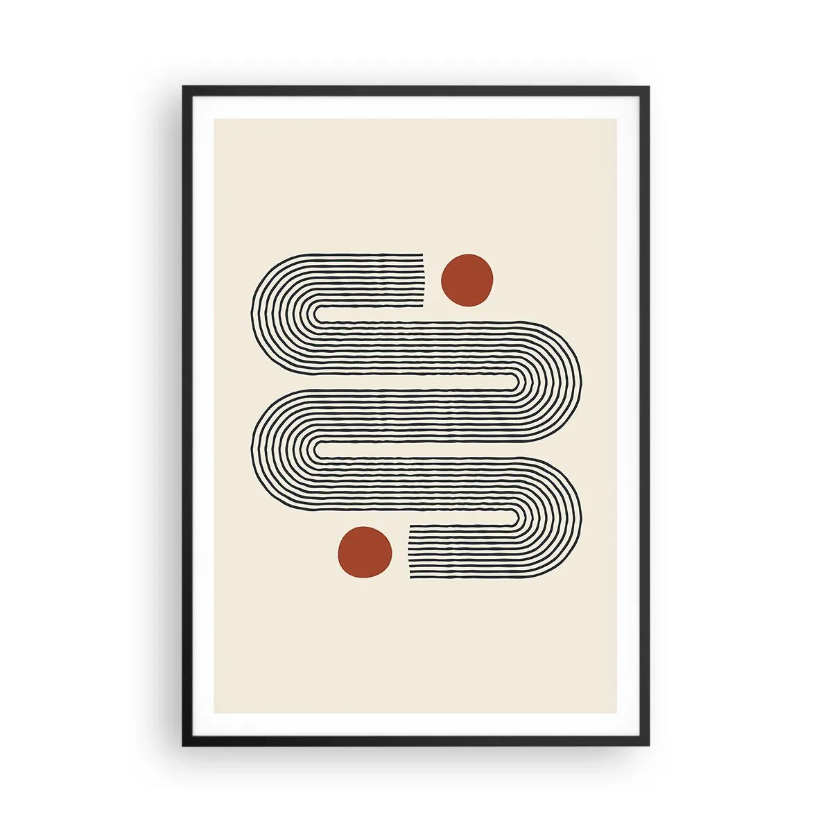 Poster in black frame - From Beginning till the End - 70x100 cm