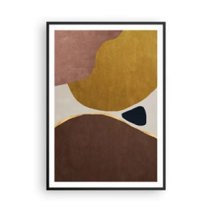 Poster in black frame - Abstract - Place in sSace - 70x100 cm