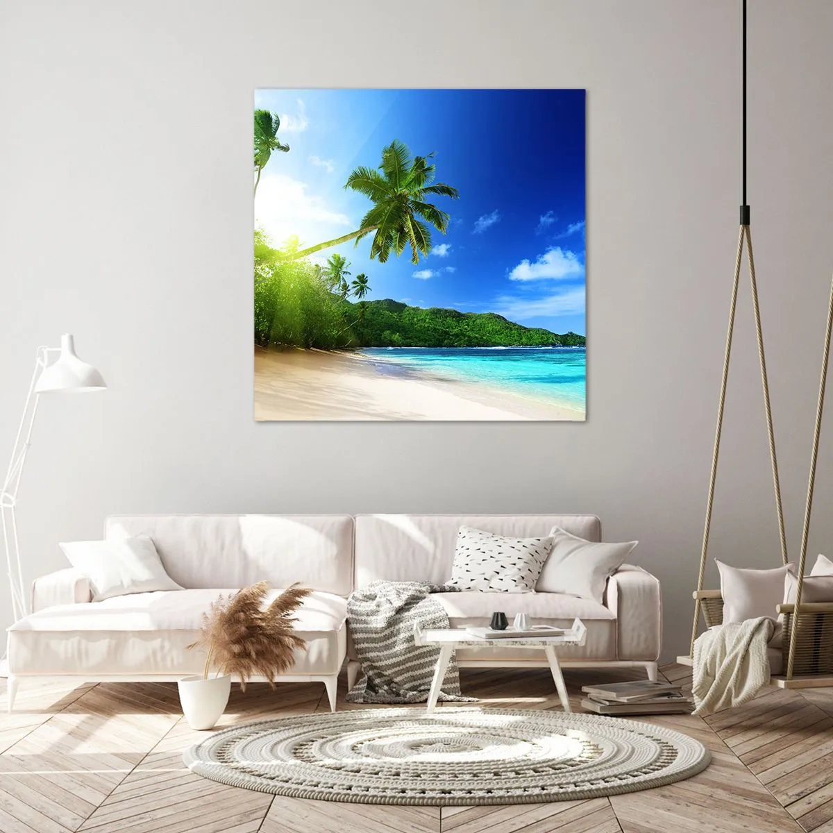 Canvas picture - Mild Touch of the Tropics - 70x70 cm