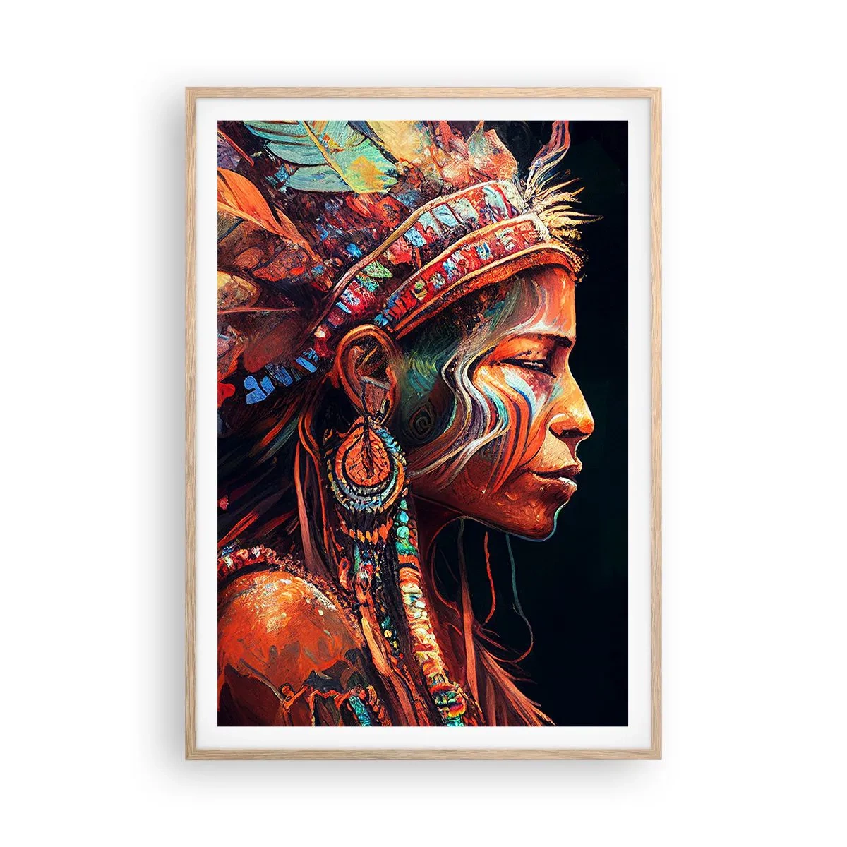 Poster in light oak frame - Magical Ritual - 70x100 cm