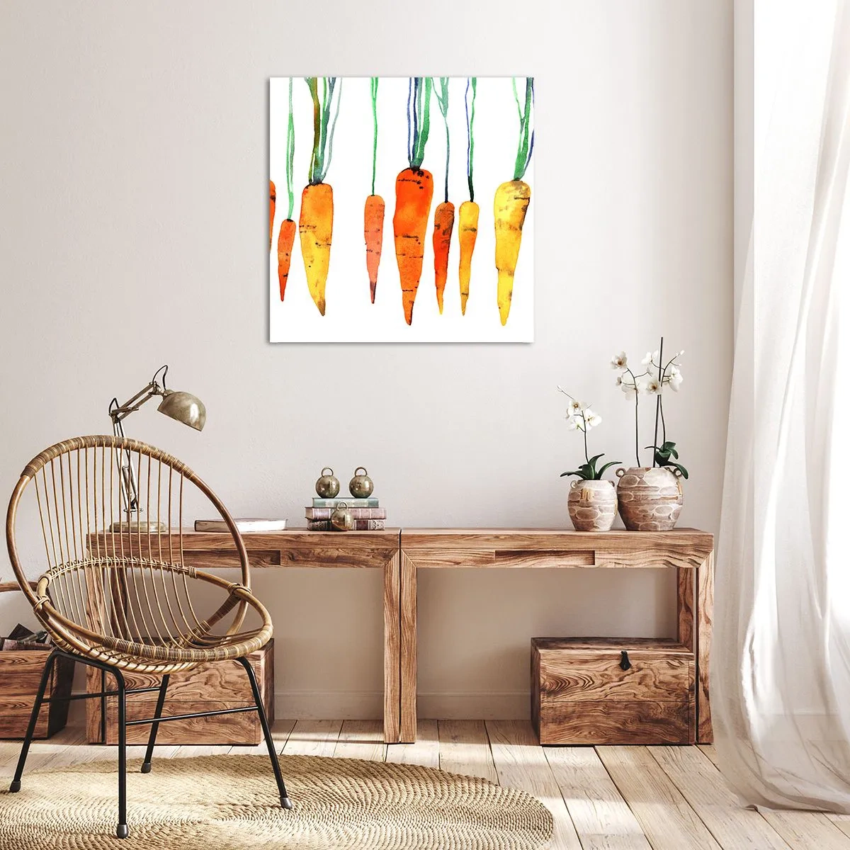 Canvas picture - Beauty of Common Carrot - 70x70 cm