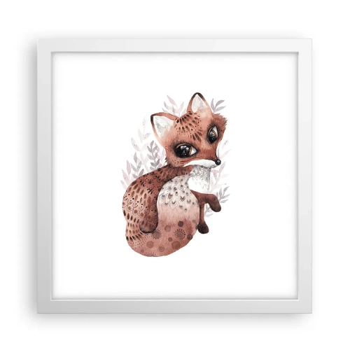 Poster in white frmae - Sweet and Lovely - 30x30 cm