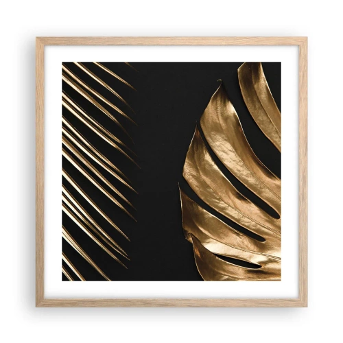 Poster in light oak frame - Different but Equally Exepnsive - 50x50 cm