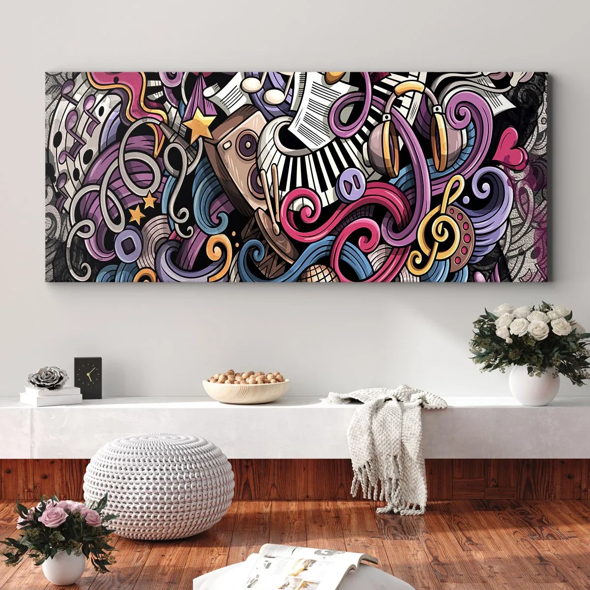 Canvas picture - Complicated Melody - 120x50 cm