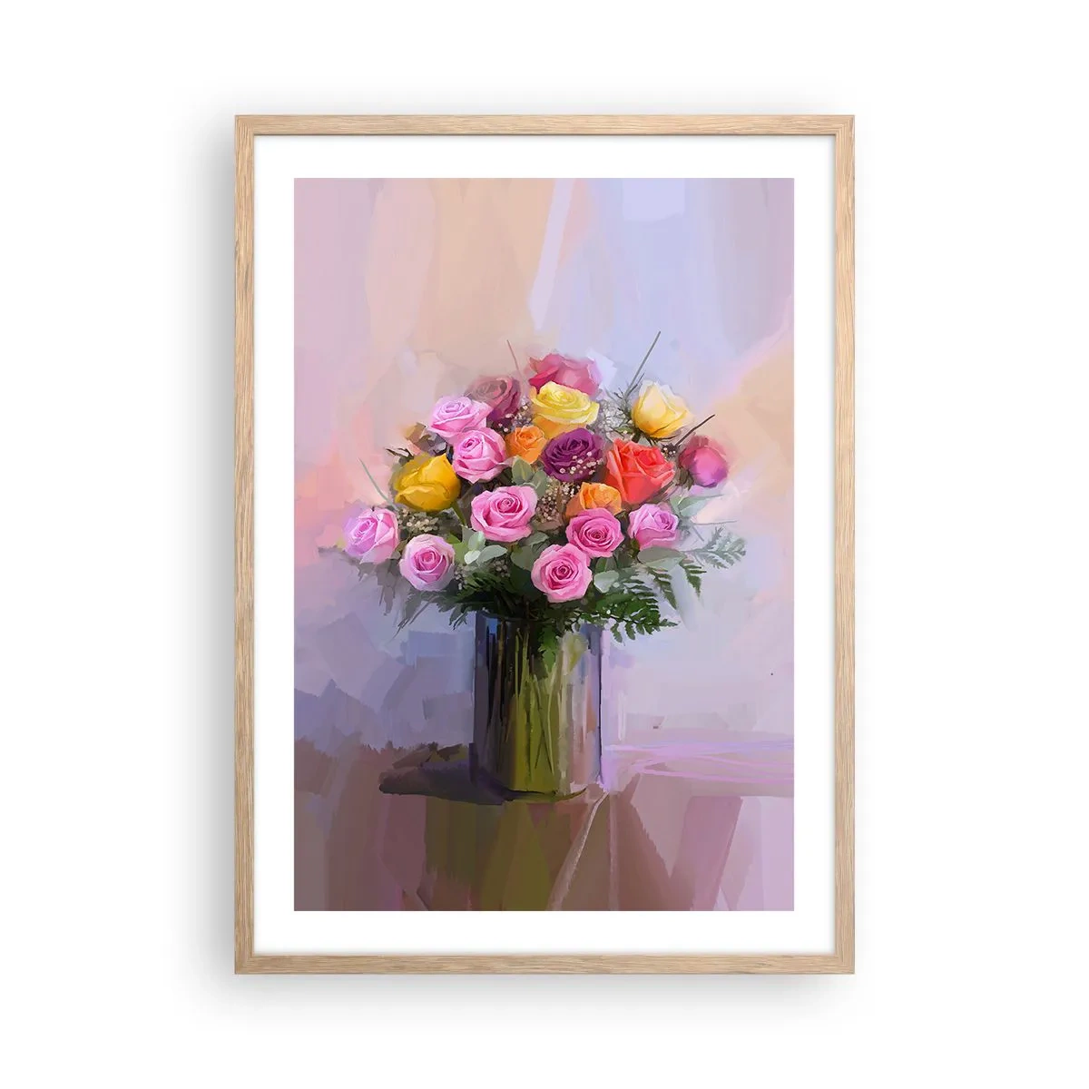 Poster in light oak frame - Retained Beauty - 50x70 cm