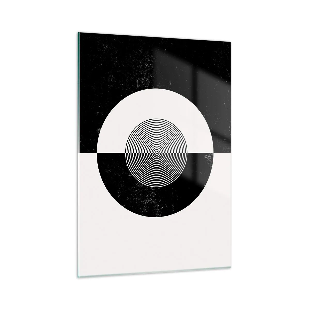 Glass picture - Harmony in Black and White - 50x70 cm