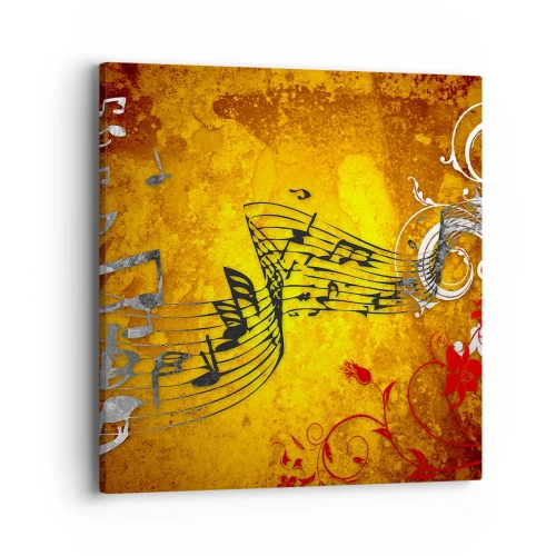 Canvas picture - Let the Music Flow - 40x40 cm