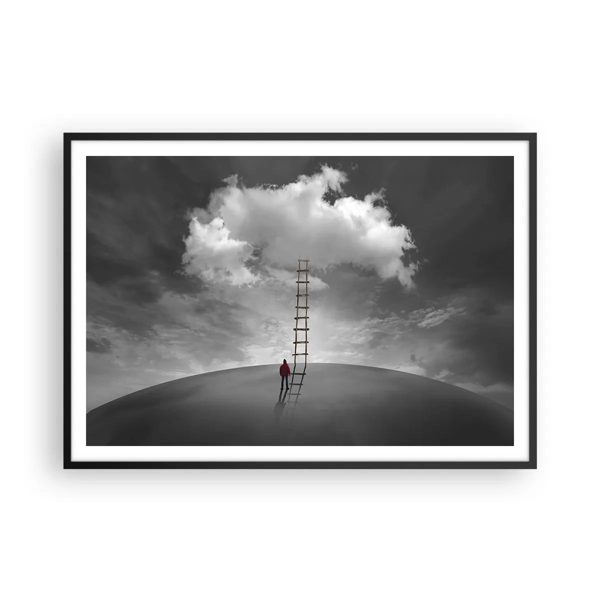 Poster in black frame - Everything Is Poissible - 100x70 cm